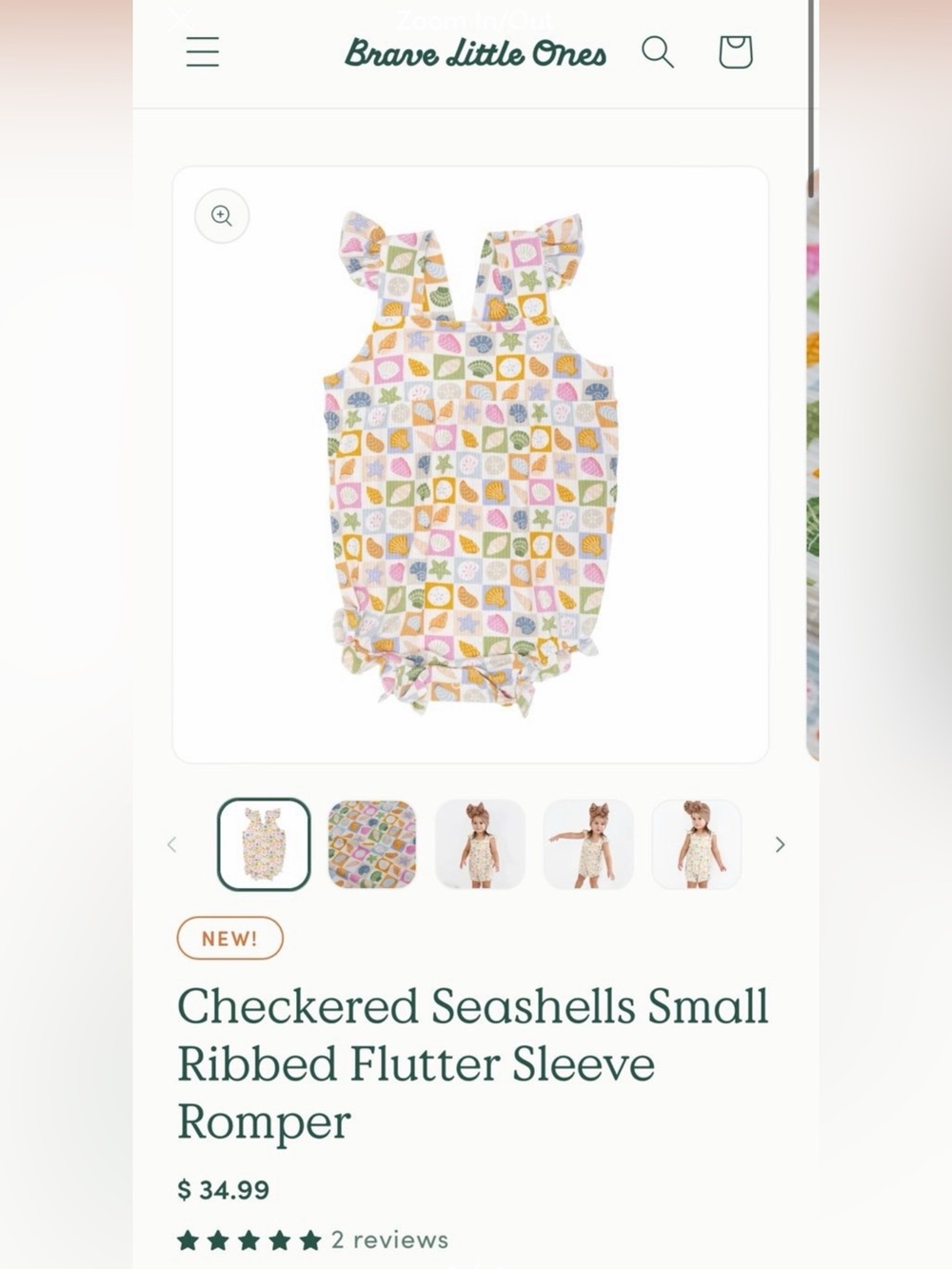 Brave little ones romper